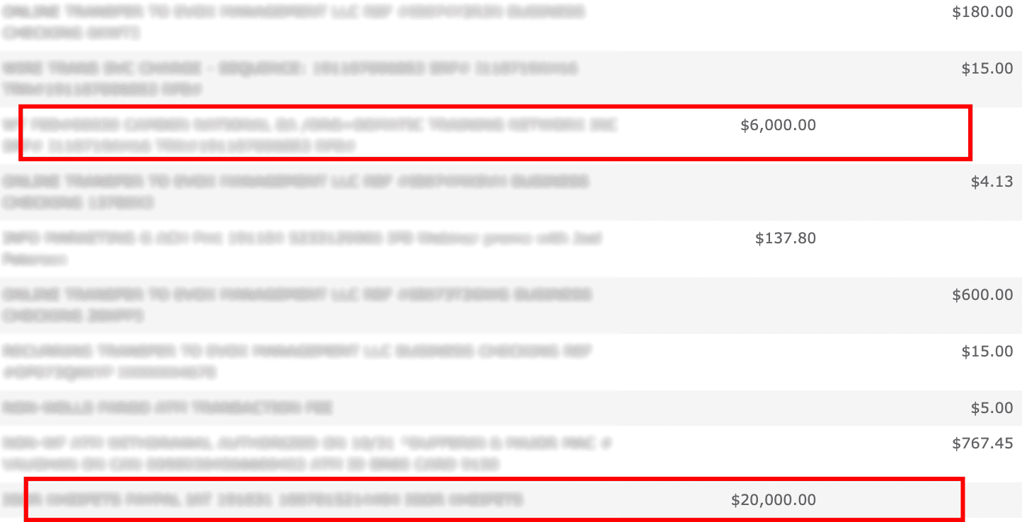 Consulting fees proof