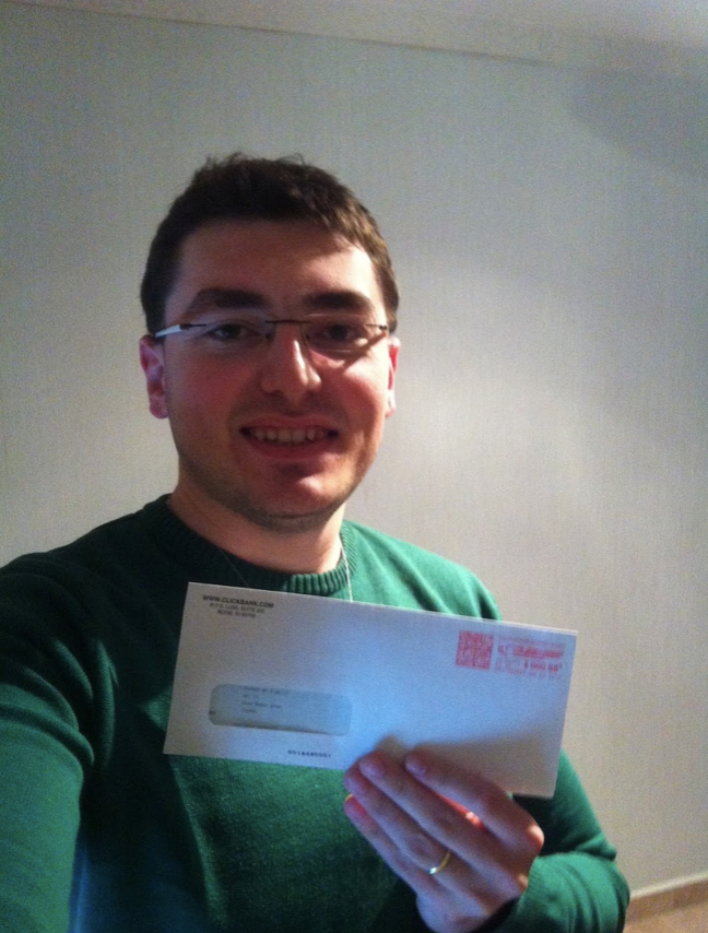 My First Clickbank Commission Check