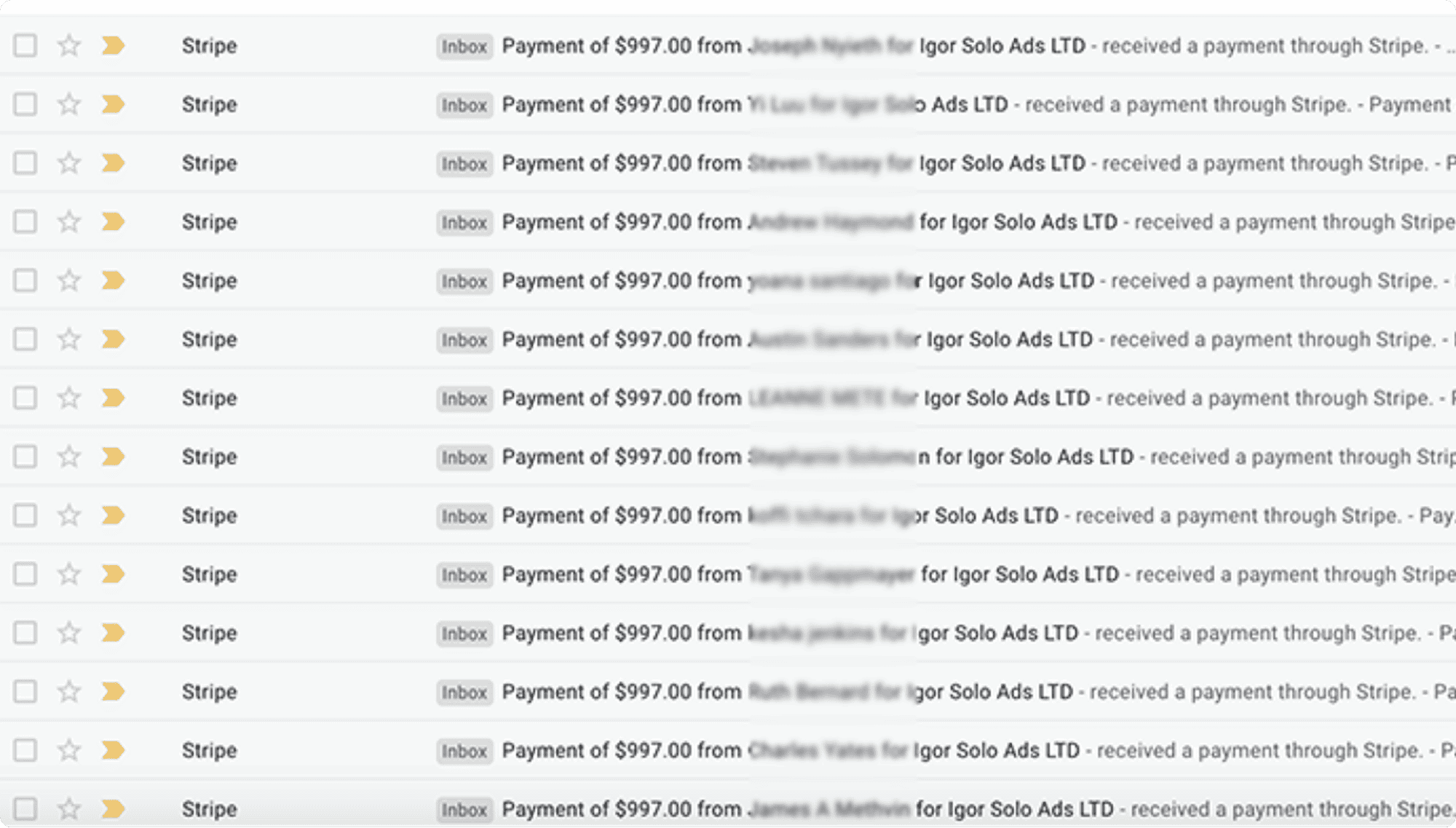 Email marketing proof and results